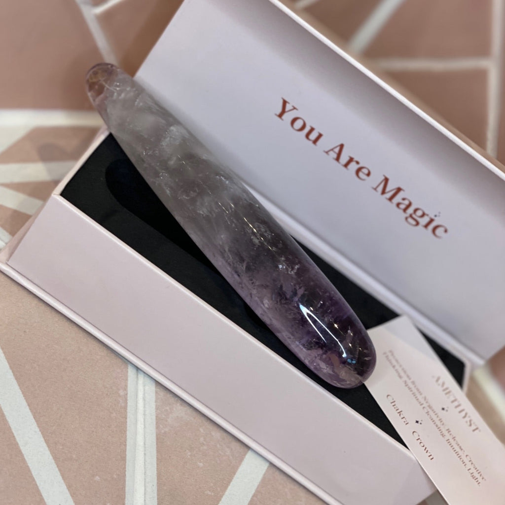 Yoni Pleasure Wand - Amethyst Crystal Edition