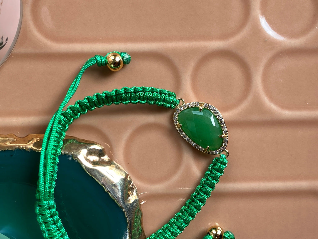 Green Crystal bracelet