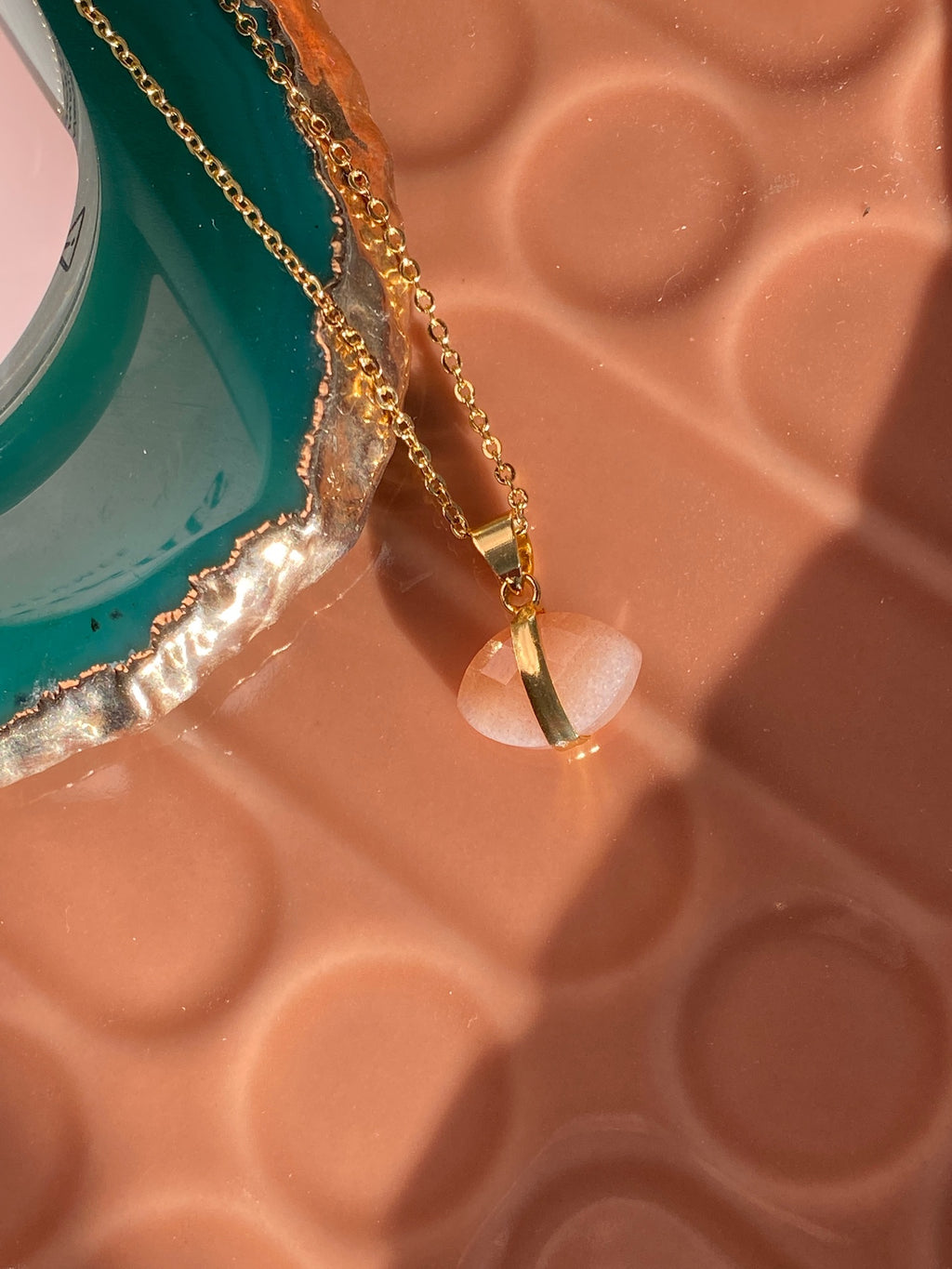 Peitho Crystal Pendant | Sun Agate