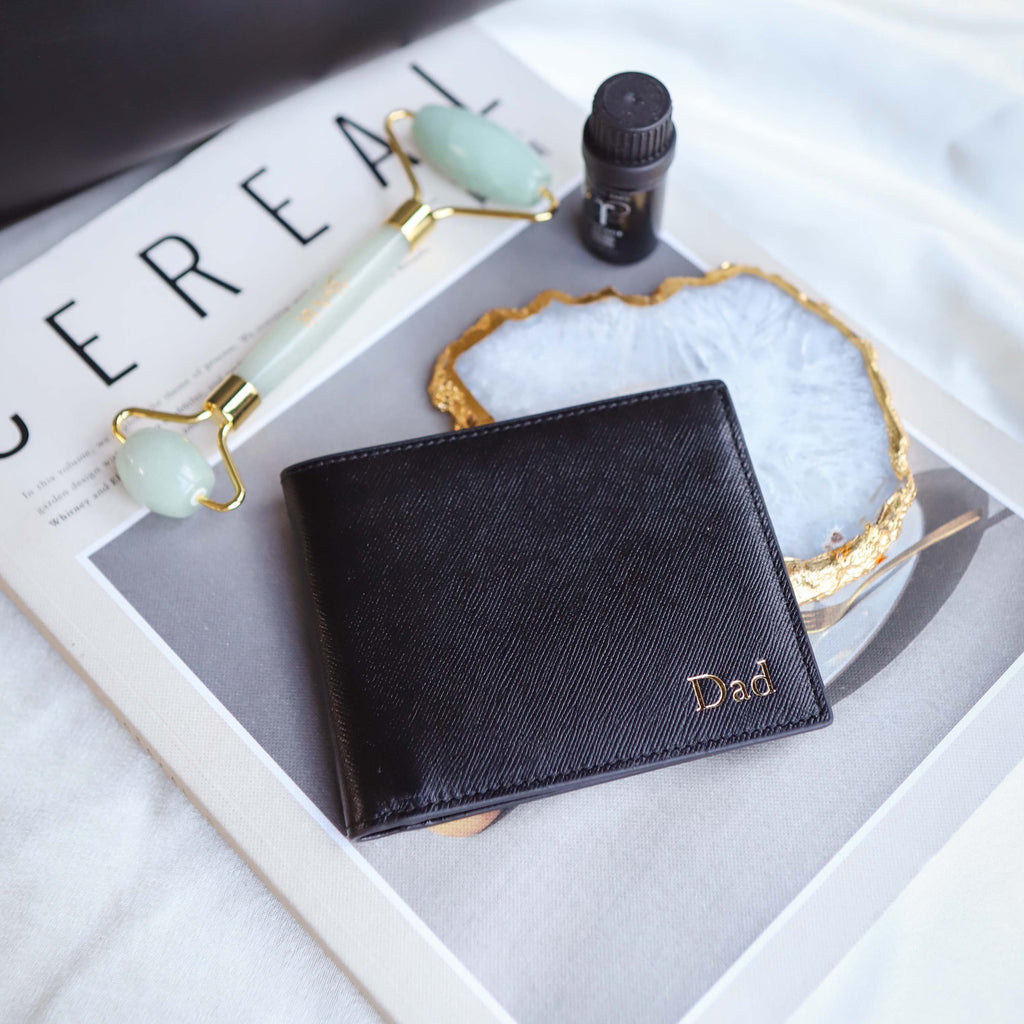 'Nara' Black Saffiano Leather Wallet
